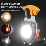 Multi-Functional COB Keychain Light – Compact Tool with 6 Modes & Emergency Features - Image 5